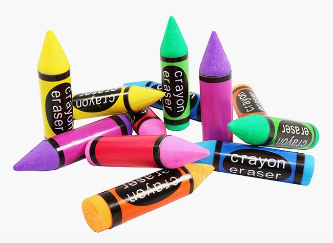 Crayon erasers