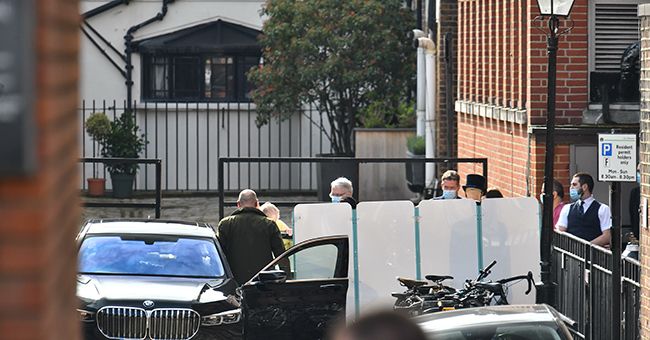 prince philip getting into car