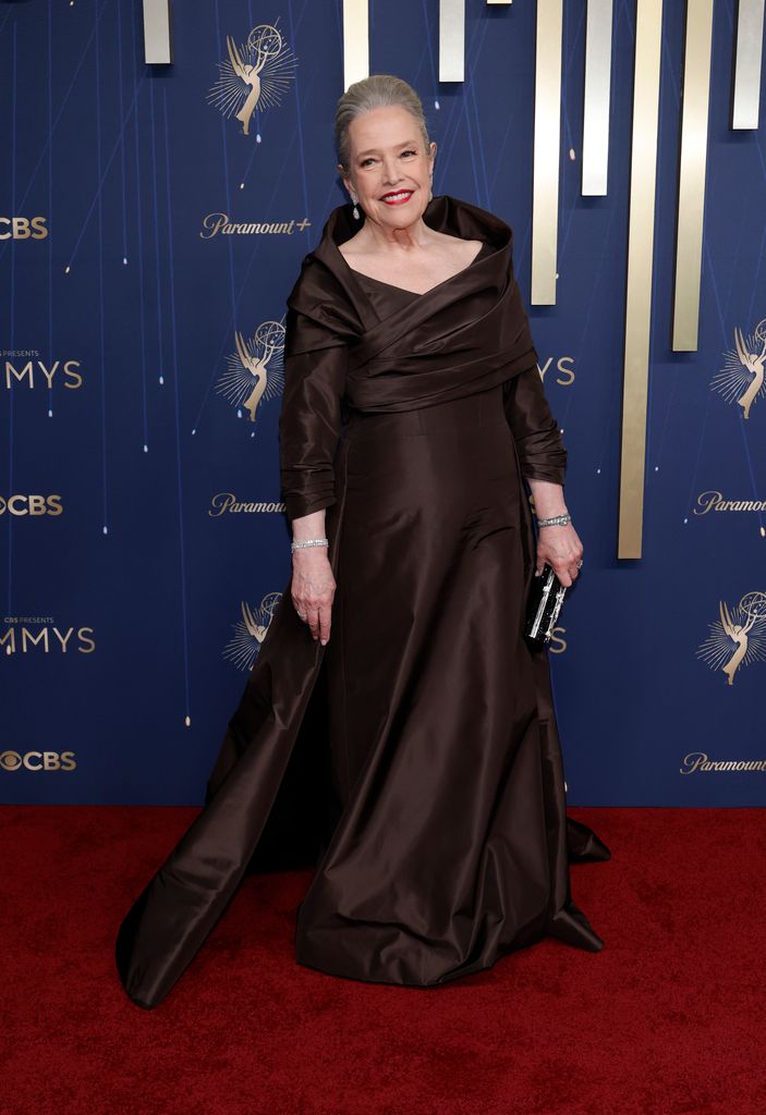 Kathy Bates attends the 77th Primetime Emmy Awards at Peacock Theater on September 14, 2025 in Los Angeles, California. (Photo by Frazer Harrison/Getty Images)