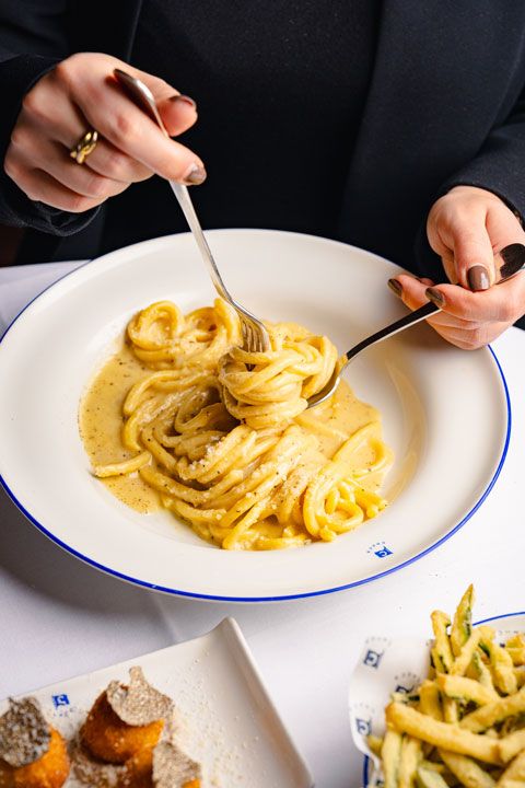 bowl of pasta with cheese