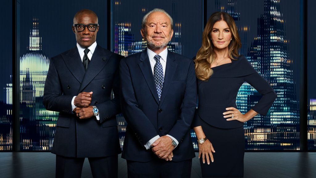 Tim Campbell, Alan Sugar et Karren Brady dans une image promotionnelle pour The Apprentice