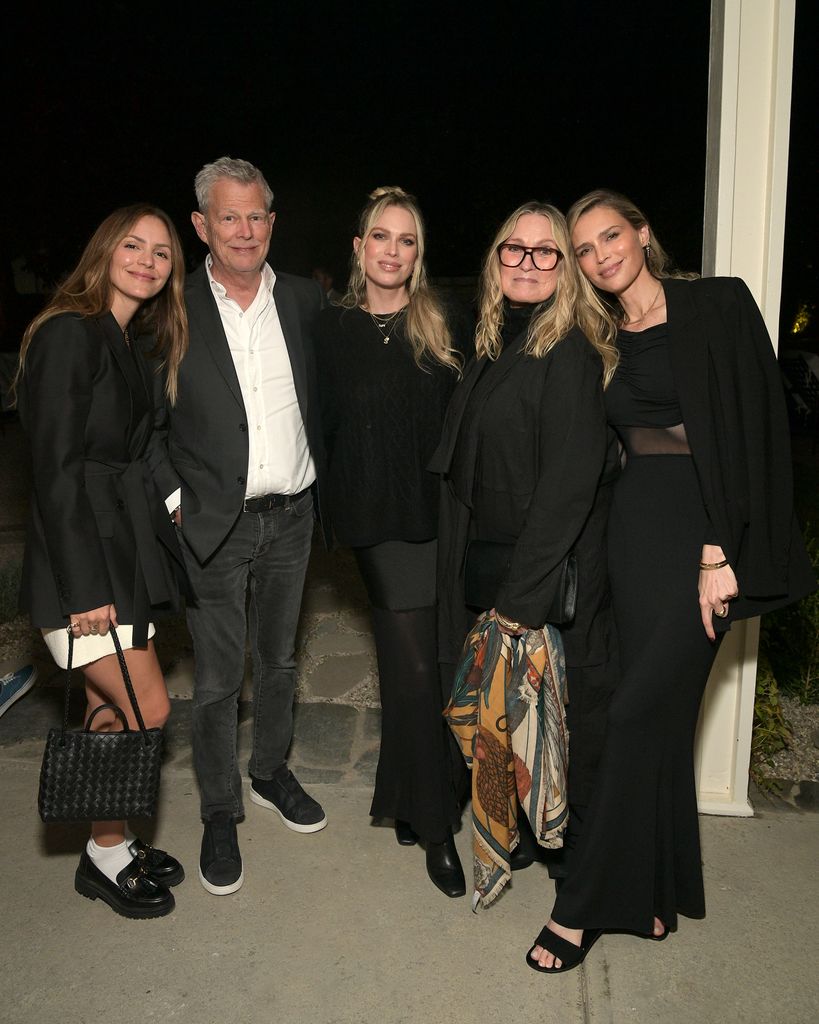 Katharine McPhee-Foster, David Foster, Sara Foster, Rebecca Dyer attend Netflix's "Nobody Wants This" for Erin Foster 