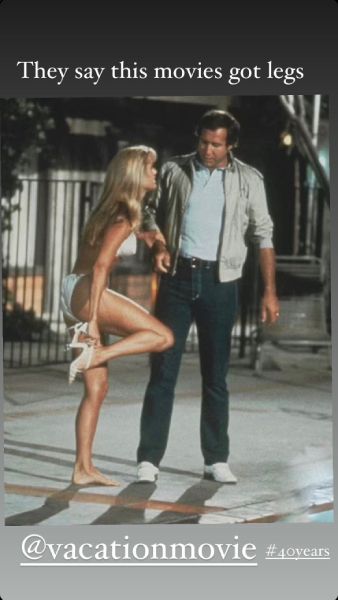 christie brinkley and chevy chase in national lampoons vacation