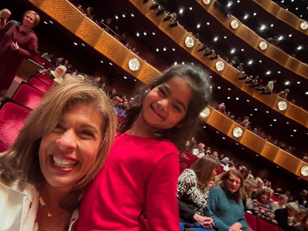 Hoda Kotb and daughter Hope at the theater