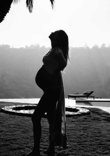 Behati Prinsloo shares beach baby bump photo on Instagram