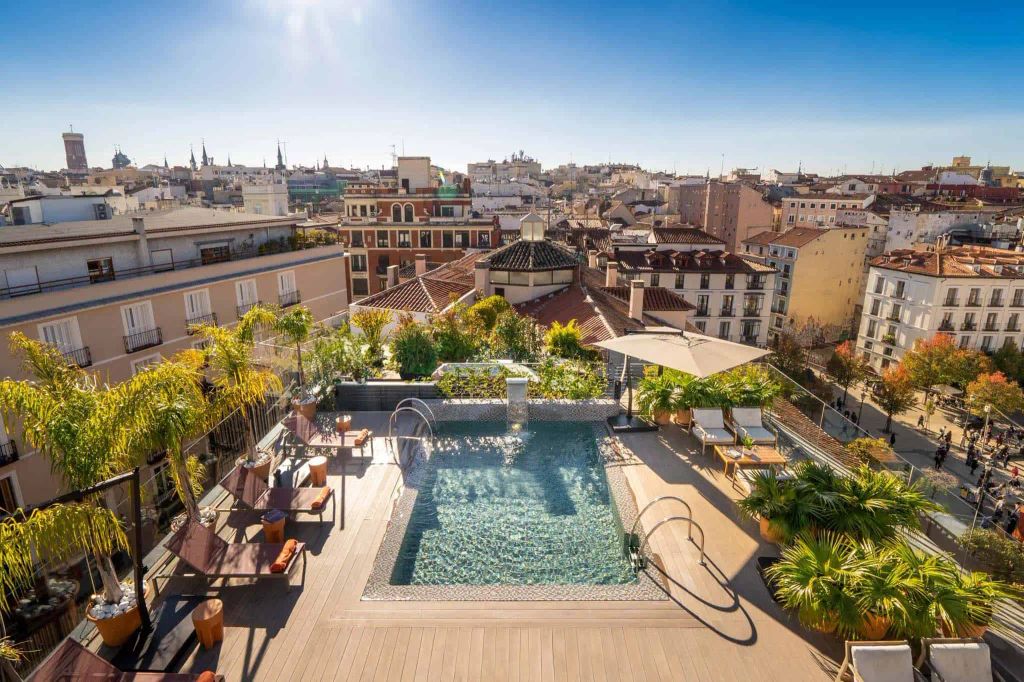 rooftop pool in madrid