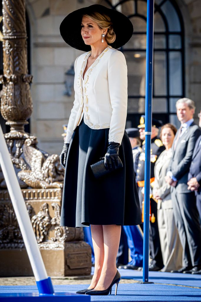 The Dutch Queen looked glorious in the fabulous jacket 