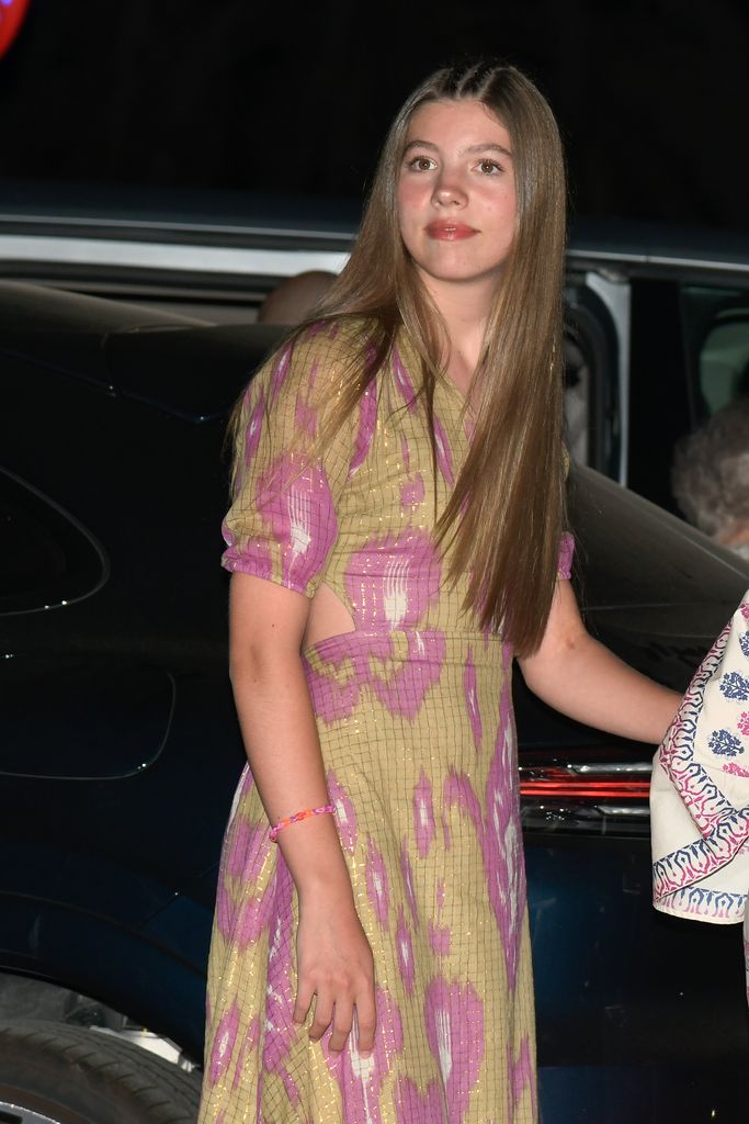 Infanta Sofia of Spain, 16, rocks cutout dress on a night out in ...