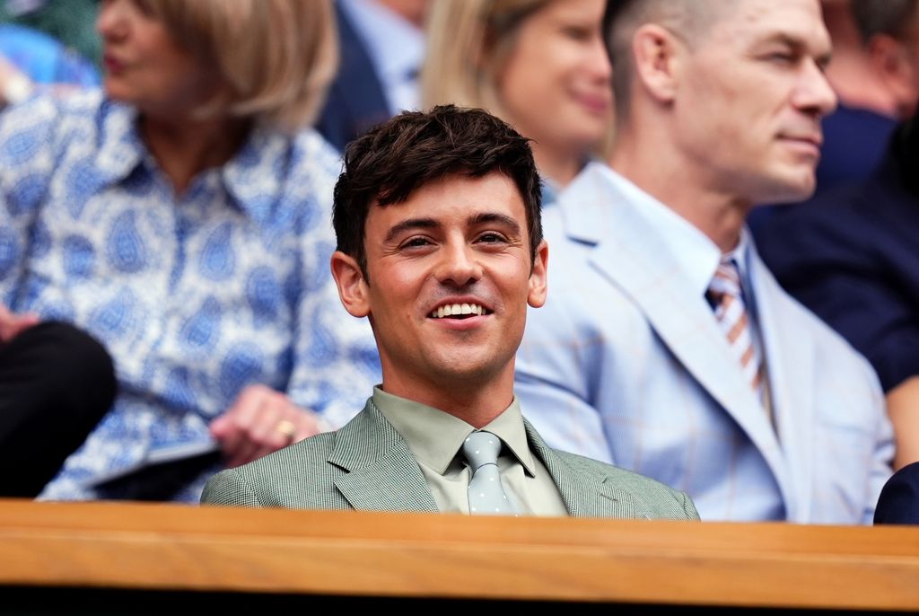 Tom Daley in the Royal Box on day three of the 2025 Wimbledon Championships