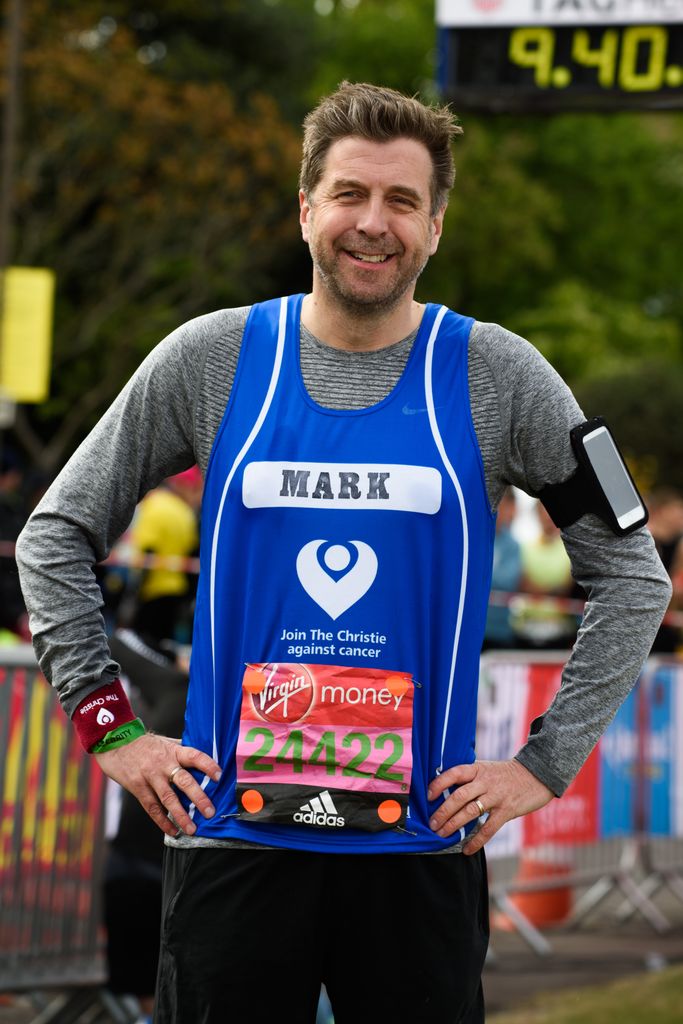 Mark Chapman after running London Marathon