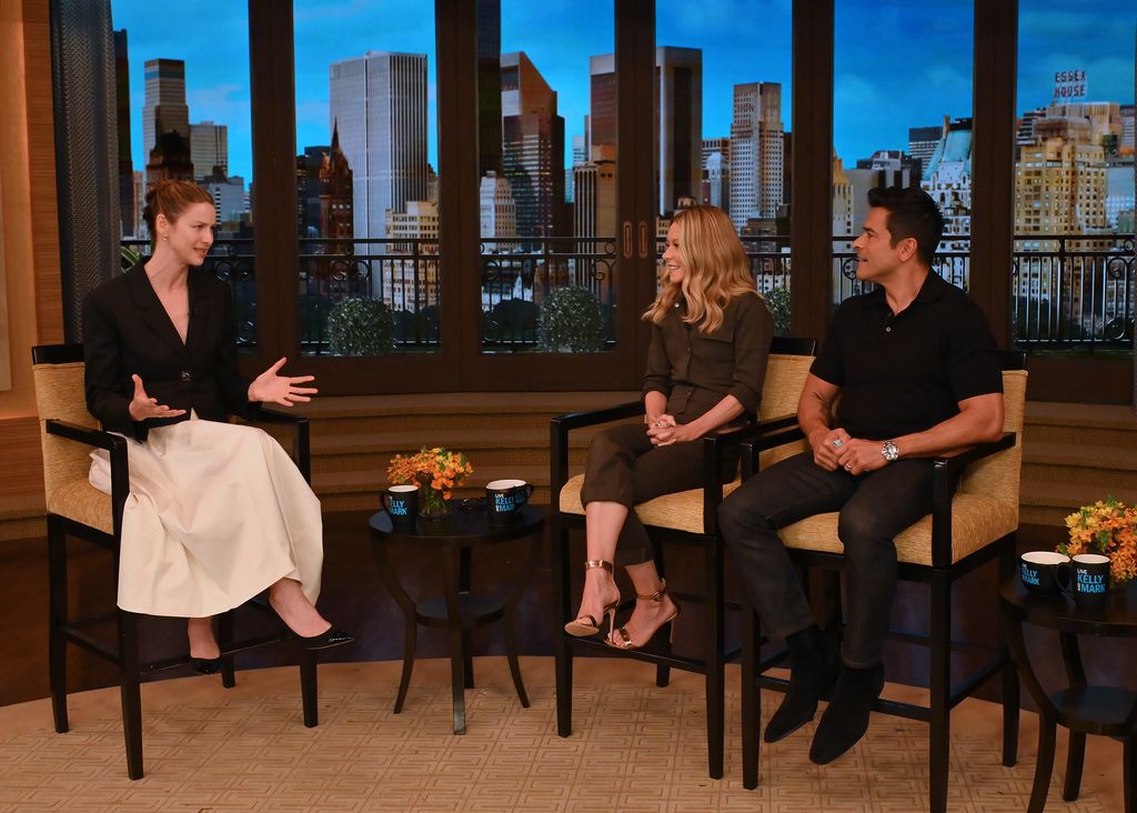 LIVE! WITH KELLY AND MARK - 6/7/23 - "Live! With Kelly and Mark," airs weekdays in syndication on ABC.  
CAITRÃONA BALFE, KELLY RIPA, MARK CONSUELOS