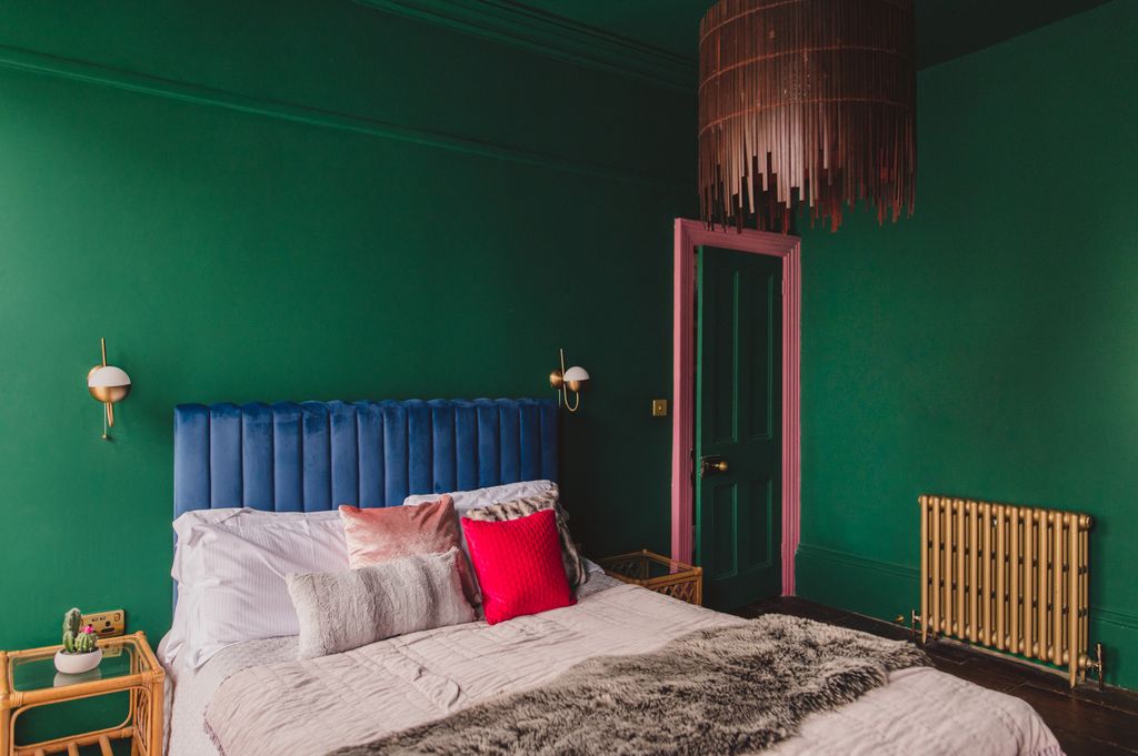 Quirky colours in the bedroom