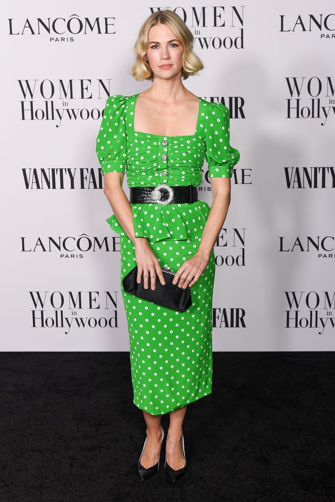 January Jones attends the Vanity Fair and LancÃ´me Women in Hollywood celebration at Soho House on February 06, 2020 in West Hollywood, California