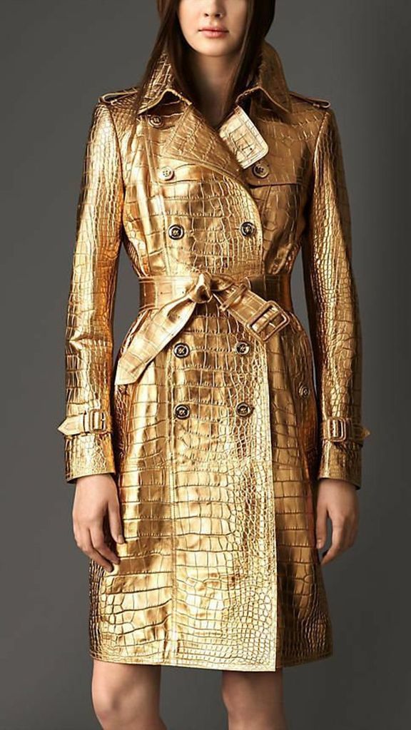 gold metallic coat