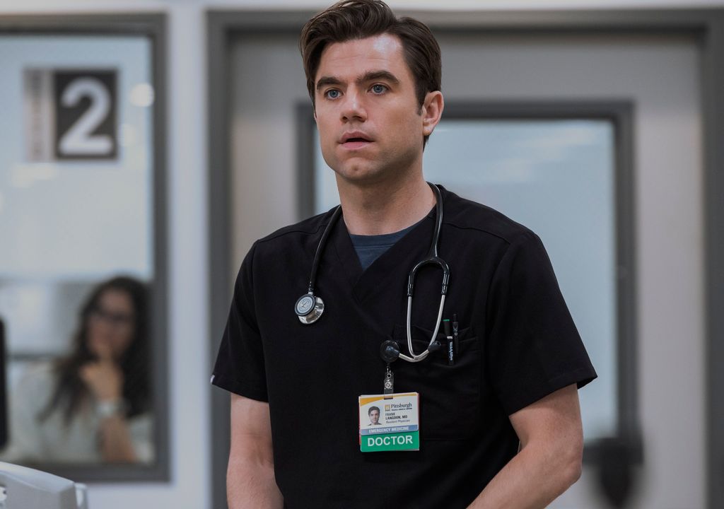 Patrick Ball as Dr Langdon in The Pitt