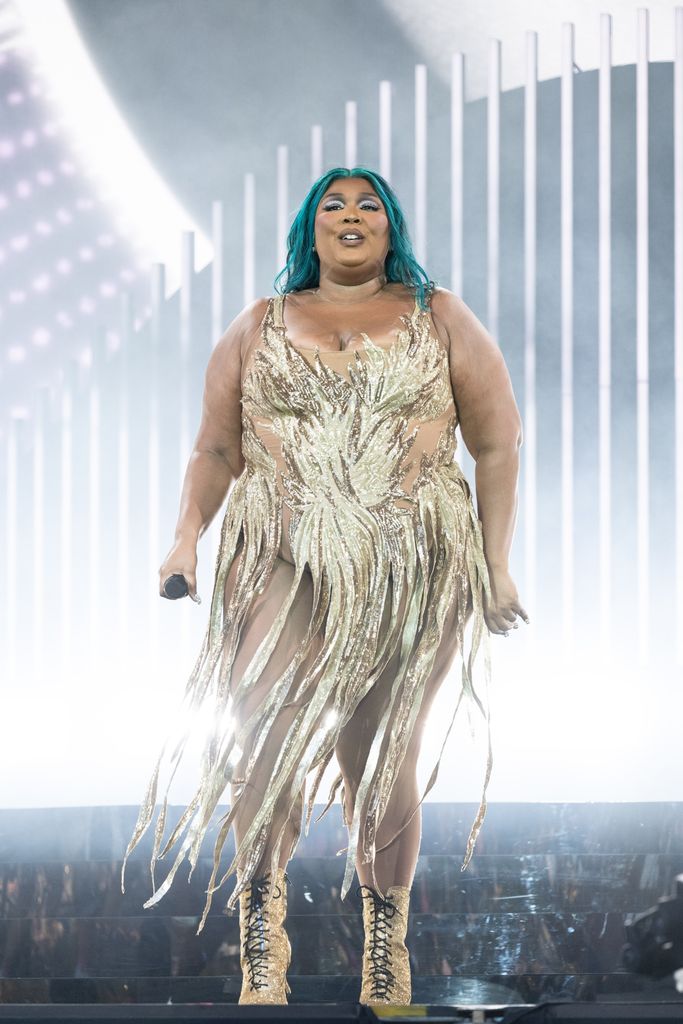 Lizzo performs on The Pyramid Stage 