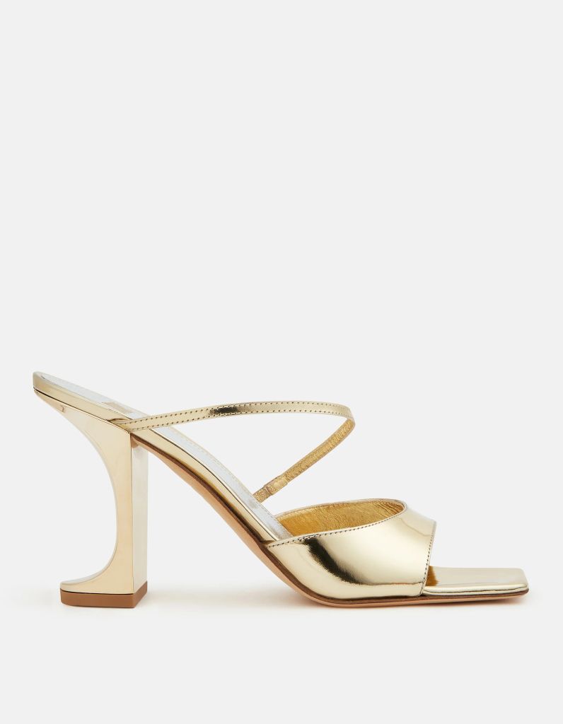 arno sandal in gold