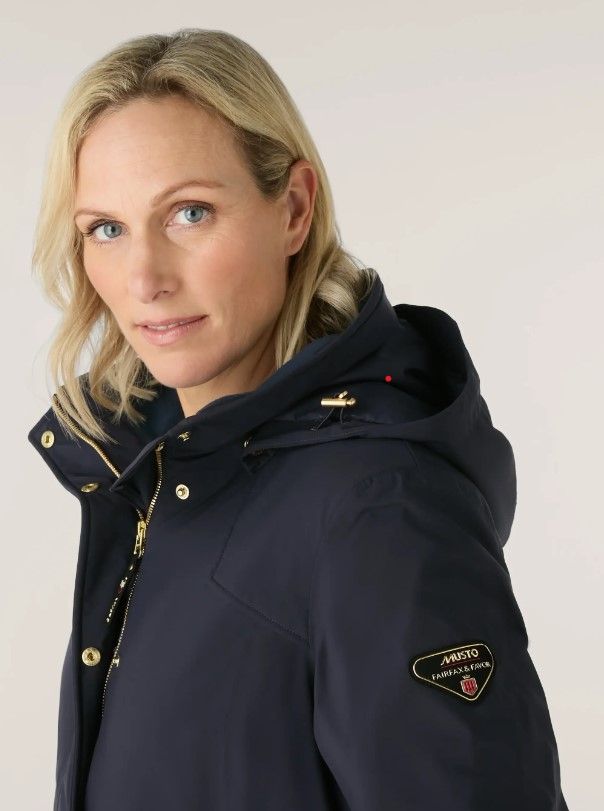 zara tindall navy coat 