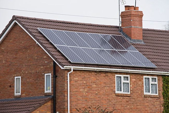 House solar panels