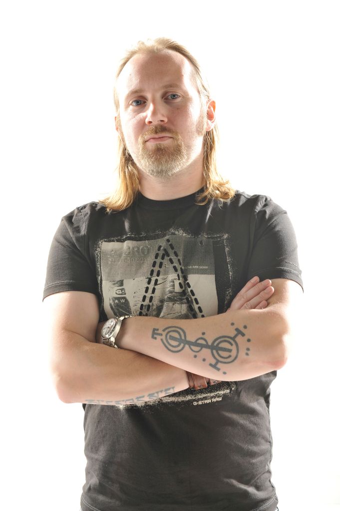 Simon Collins of progressive rock group Sound Of Contact, taken on April 23, 2013. Collins is the son of English performer Phil Collins
