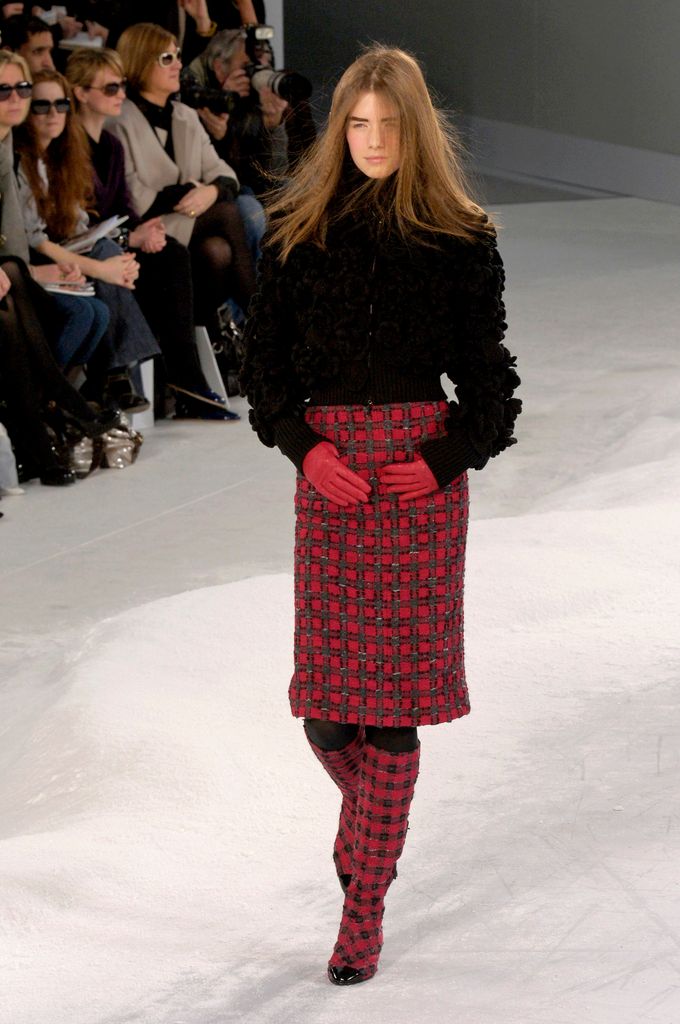 a model walks for Paris Fashion Week Autumn/Winter 2008 on March 