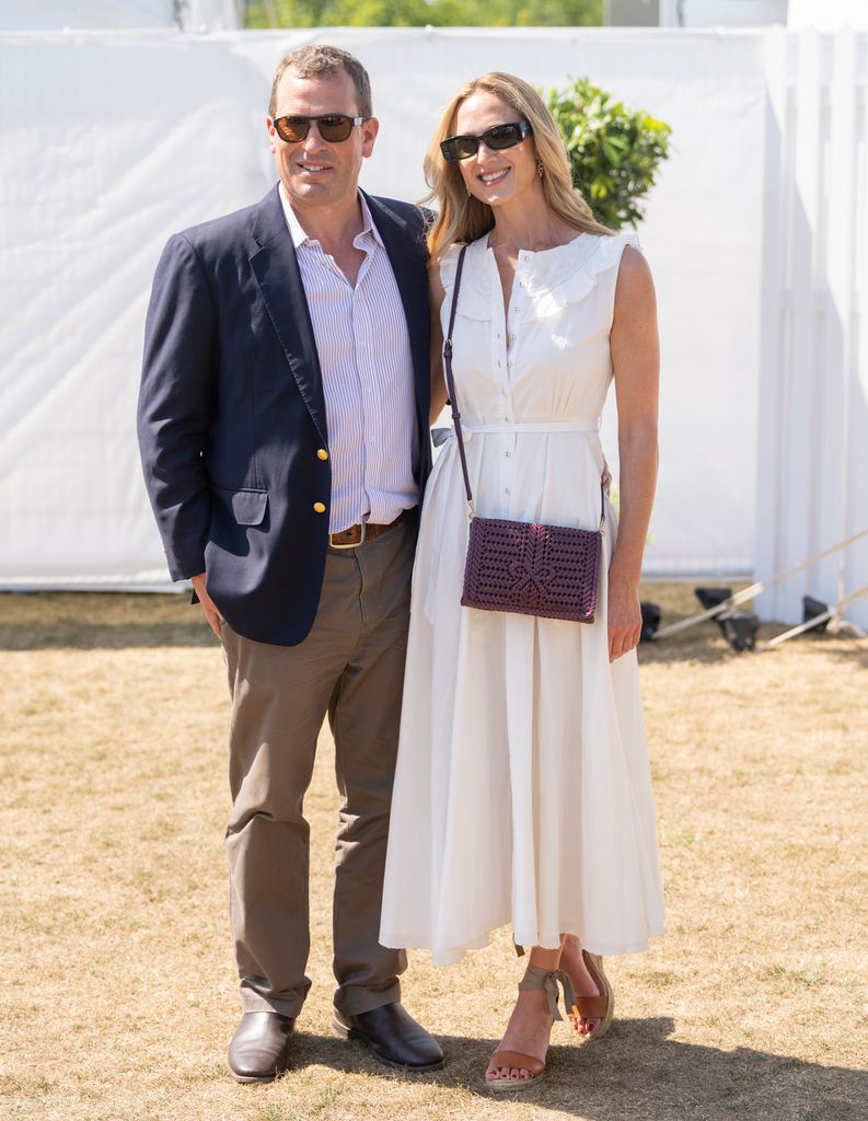 Peter Phillips and Harriet Sperling attend The Royal Charity Polo Cup 2025 