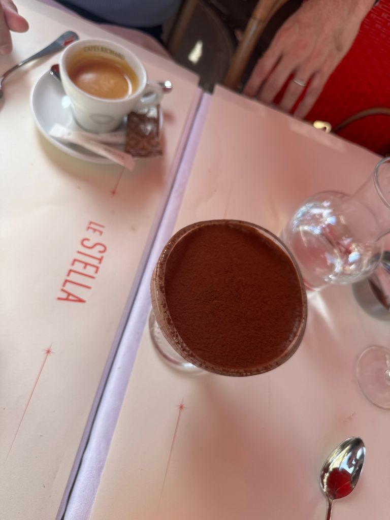 Chocolate mousse at Le Stella in Paris
