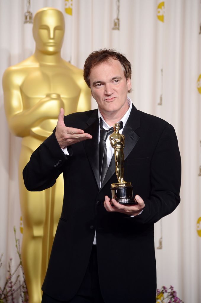Writer-director Quentin Tarantino, winner of the Best Original Screenplay award for Django Unchained, in 2013