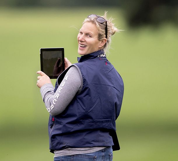 Pregnant Zara Phillips was at the Moreton Horse Trials in Dorset on ...