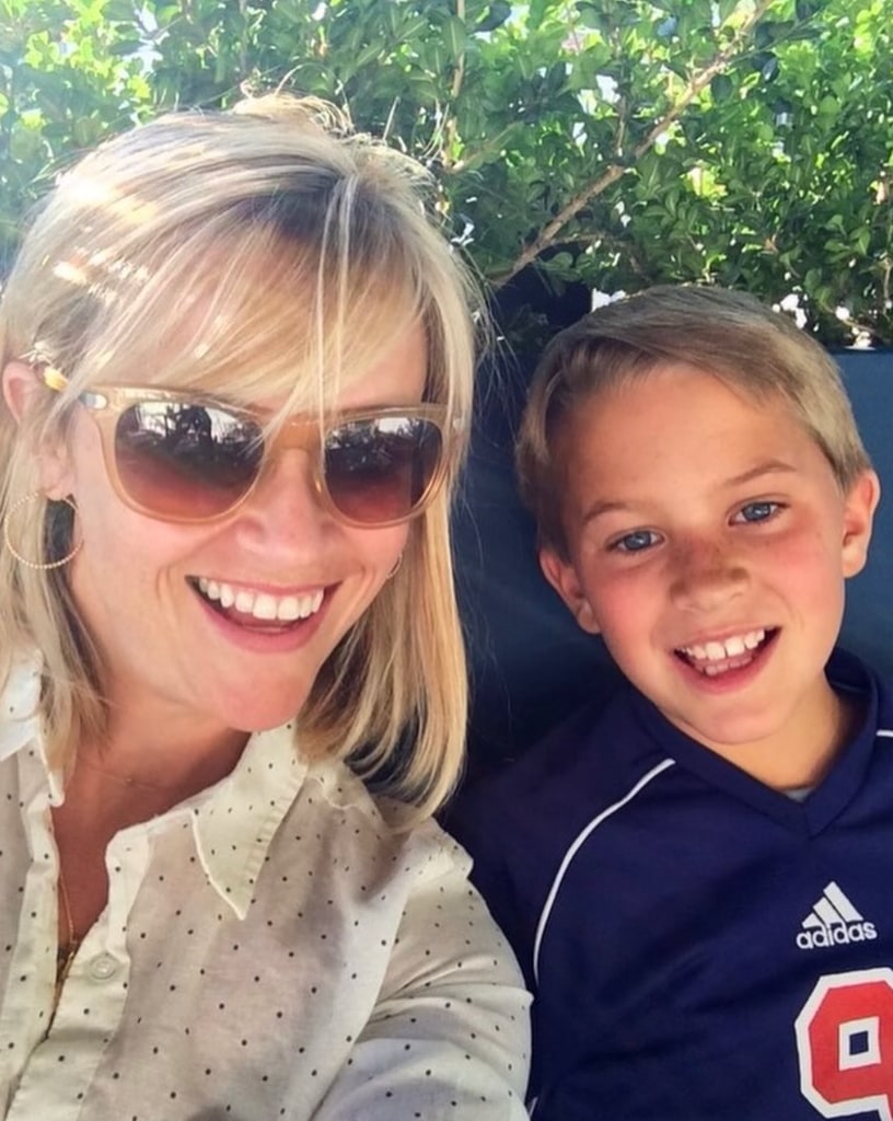 Throwback photo shared by Reese Witherspoon on Instagram October 23, 2024 featuring her son Deacon Phillippe as a kid, in honor of his 21st birthday