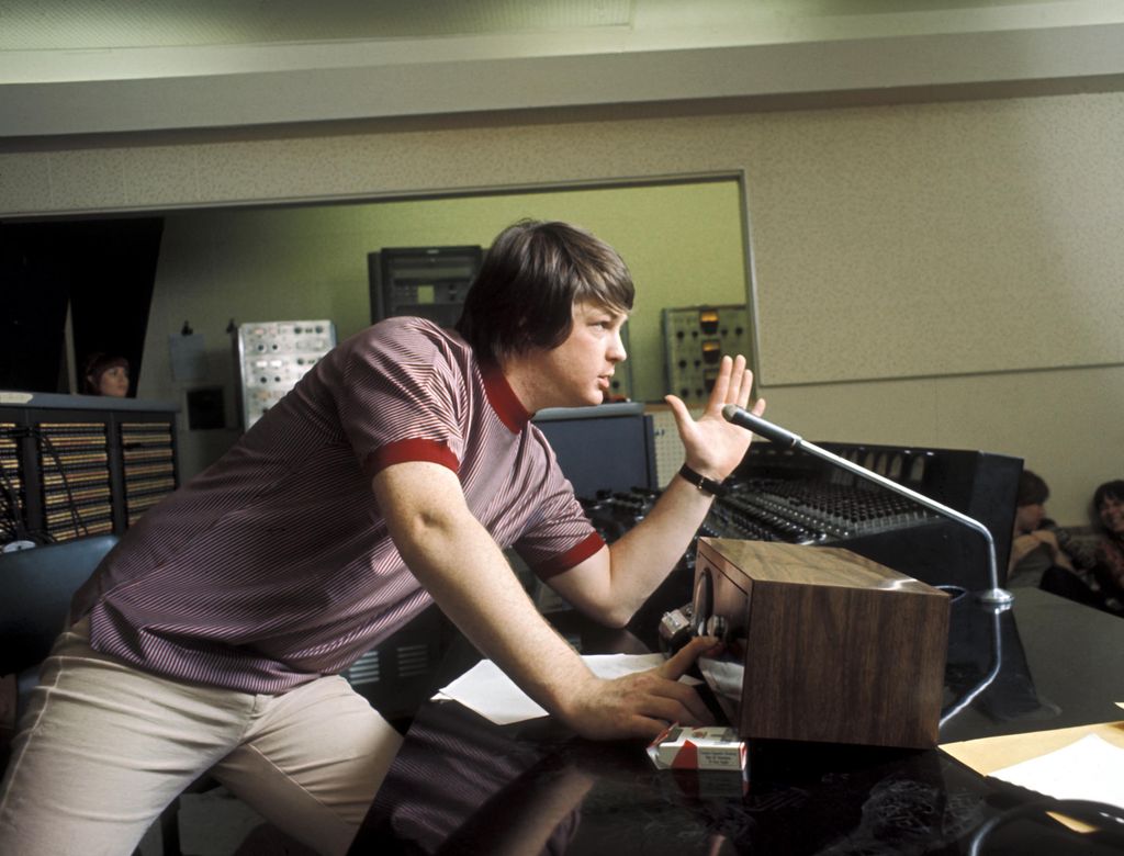Brian Wilson while recording the album Pet Sounds in 1966 in Los Angeles