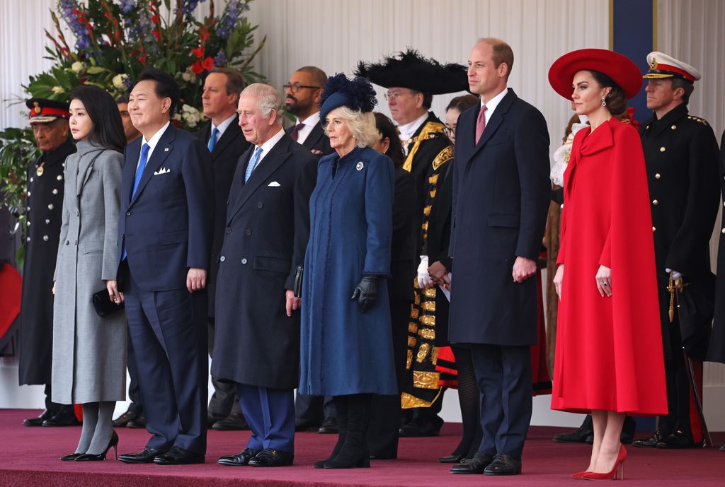 royals at ceremonial welcome at Horse Guards Parade 