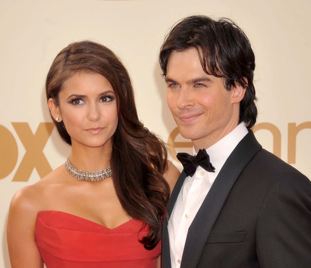 LOS ANGELES, CA - SEPTEMBER 18: Nina Dobrev and Ian Somerhalder arrive at the Academy of Television Arts & Sciences 63rd Primetime Emmy Awards at Nokia Theatre L.A. Live on September 18, 2011 in Los Angeles, California. (Photo by Gregg DeGuire/FilmMagic)