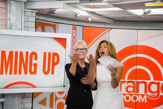 Hoda Kotb and Jamie Lee Curtis on the Today Show