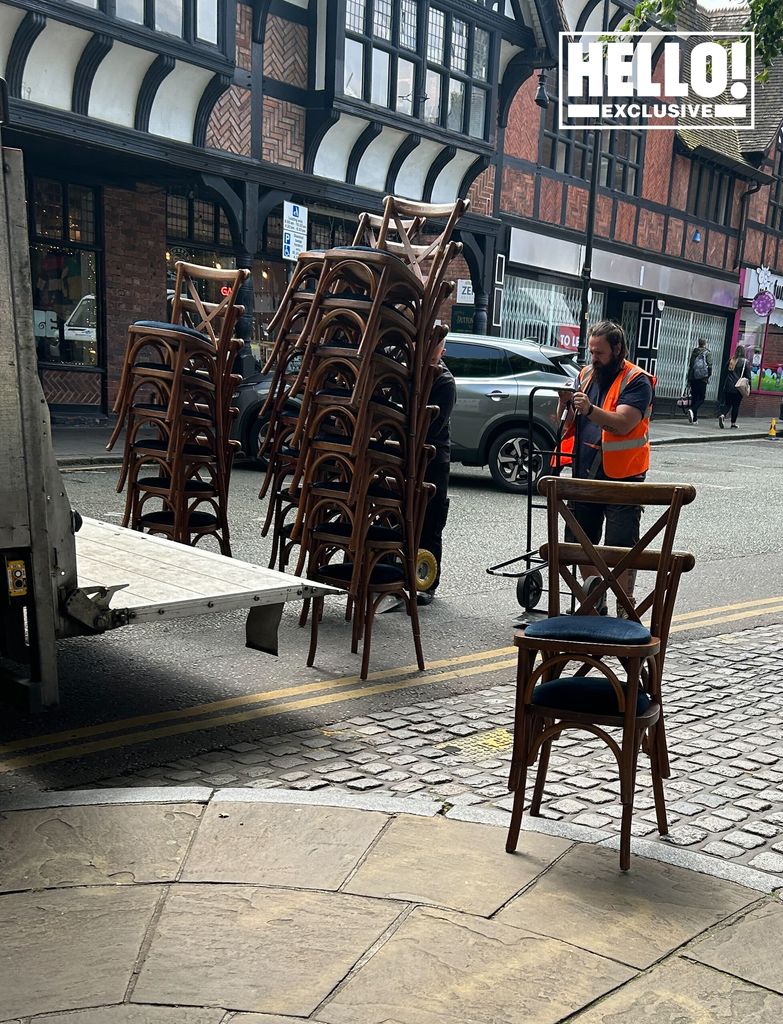 Wedding chairs arrive for Duke of Westminster's wedding