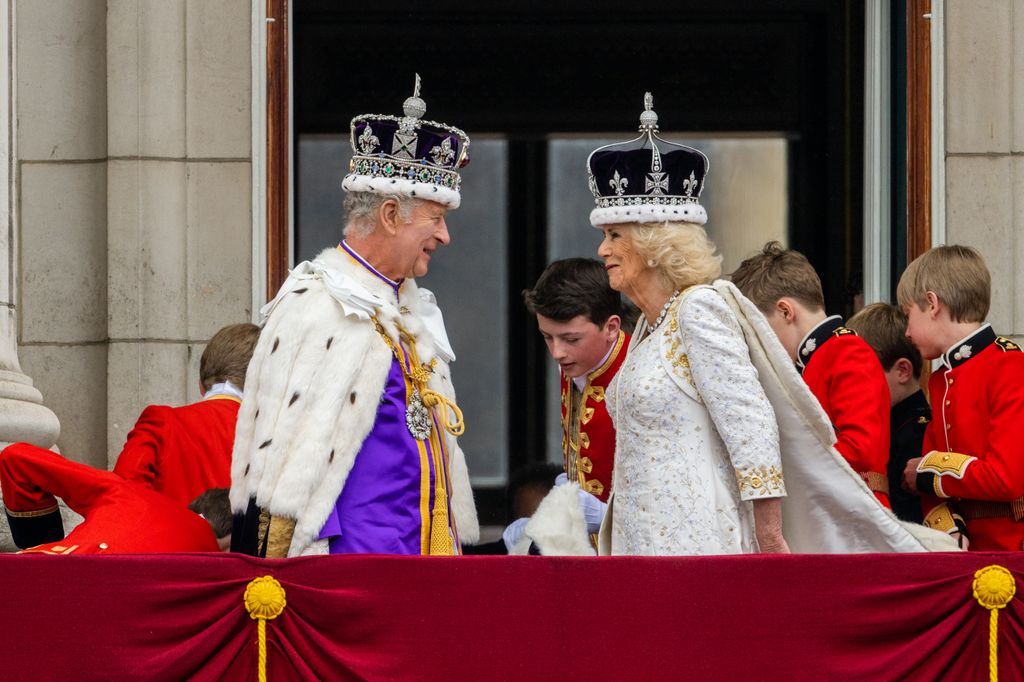 The coronation took place inside Westminster Abbey on Saturday