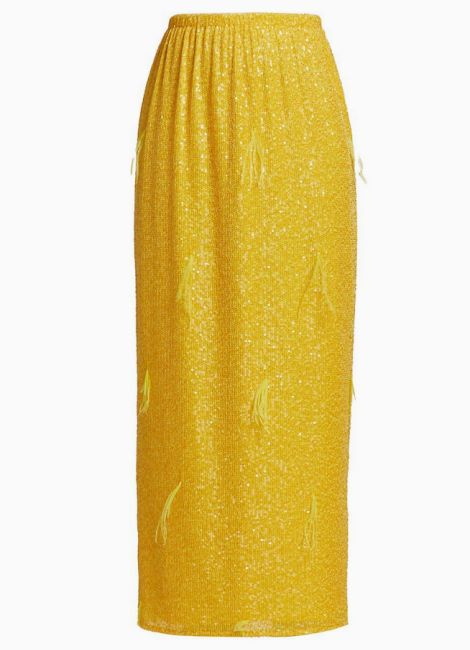 Yellow Feather Skirt – The Addition, LLC
