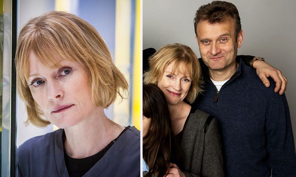 Claire Skinner and Hugh Dennis split image