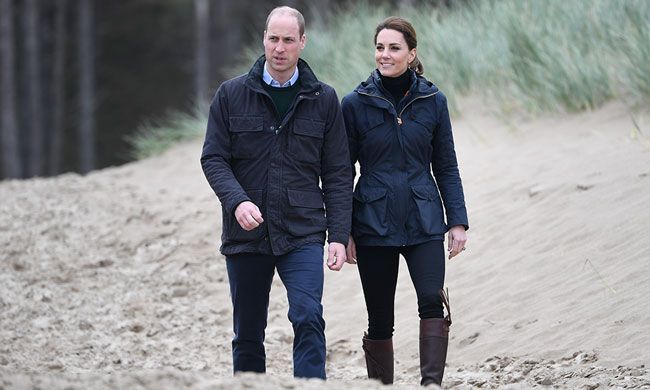 William and Kate in Anglesey in 2019
