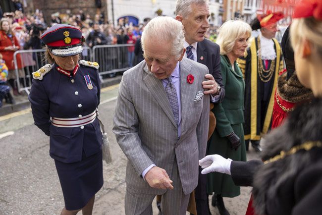 King Charles heckled with eggs in York