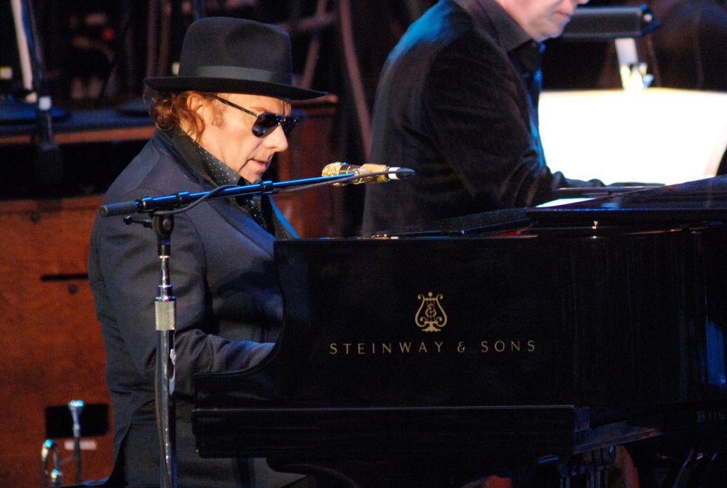 Van Morrison performs at the Greek Theatre on May 2, 2009 in Berkeley, California. (Photo by Tim Mosenfelder/Getty Images)