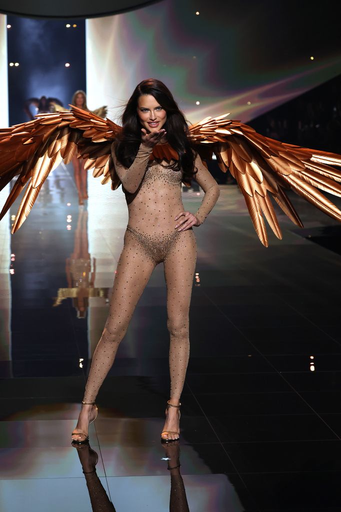 Adriana Lima walks the runway for Victoria's Secret Fashion Show 2025