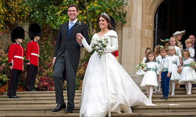 Princess Eugenie and Jack Brooksbanks wedding day in October 2018