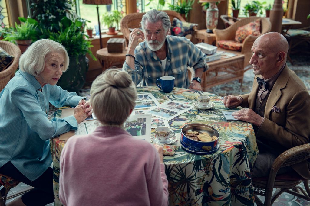 The four retirees in The Thursday Murder Club sat around a table 