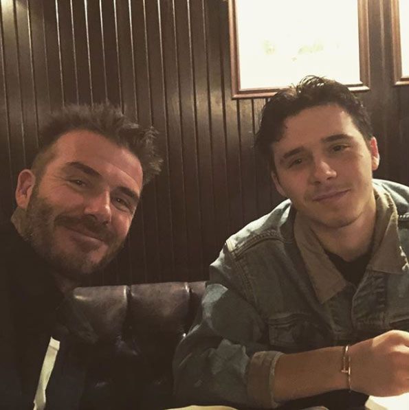 David Beckham is moved to tears as son Brooklyn Beckham surprises him