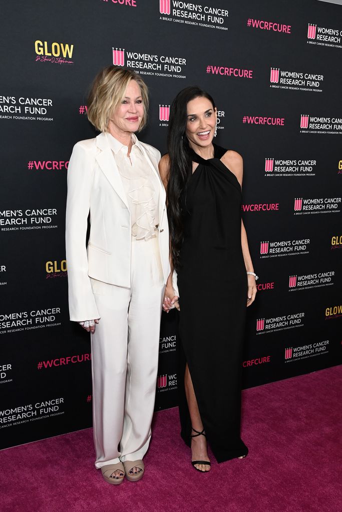 (L-R) Melanie Griffith and Demi Moore 