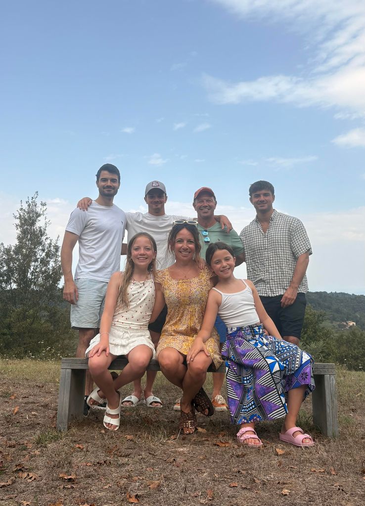 Ellie Fennell with her family a decade on