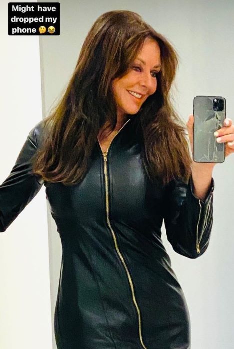 Carol Vorderman stuns in risqué leather dress for special occasion | HELLO!