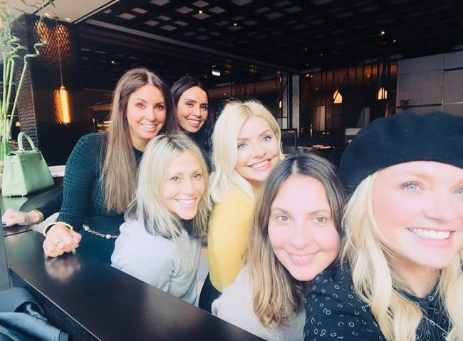 Holly has a tight knit group of friends including Christine Lampard and Nicola Appleton