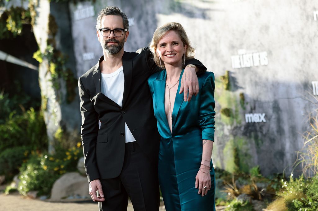 Neil Druckmann and Halley Wegryn Gross attend the Los Angeles premiere Of HBO Original Series "The Last Of Us" Season 2 at TCL Chinese Theater on March 24, 2025 in Hollywood, California